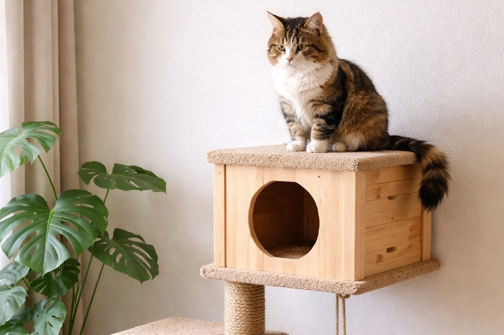 Как сделать игровой комплекс для кошки своими руками